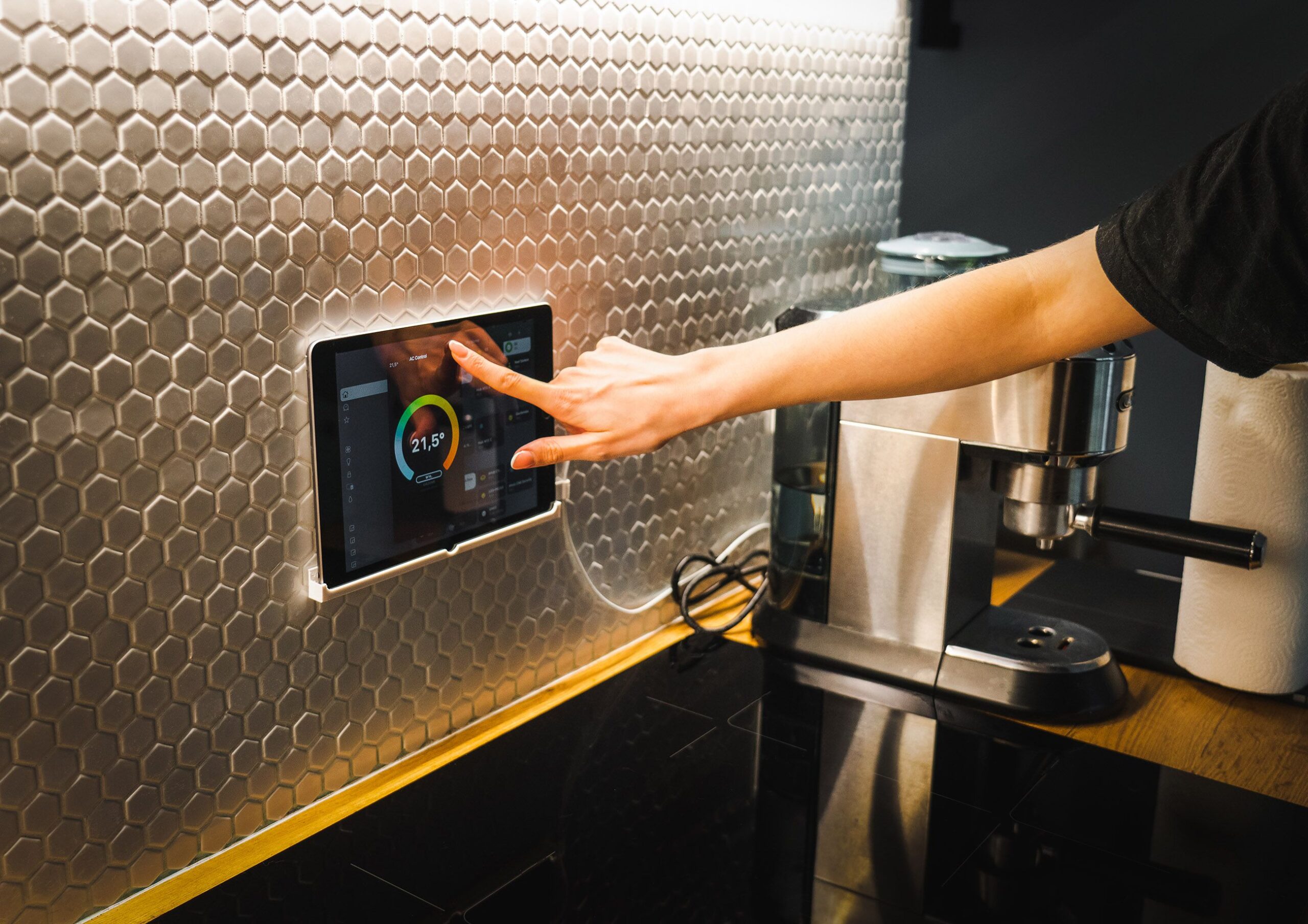 Controle de automação residencial em tablet